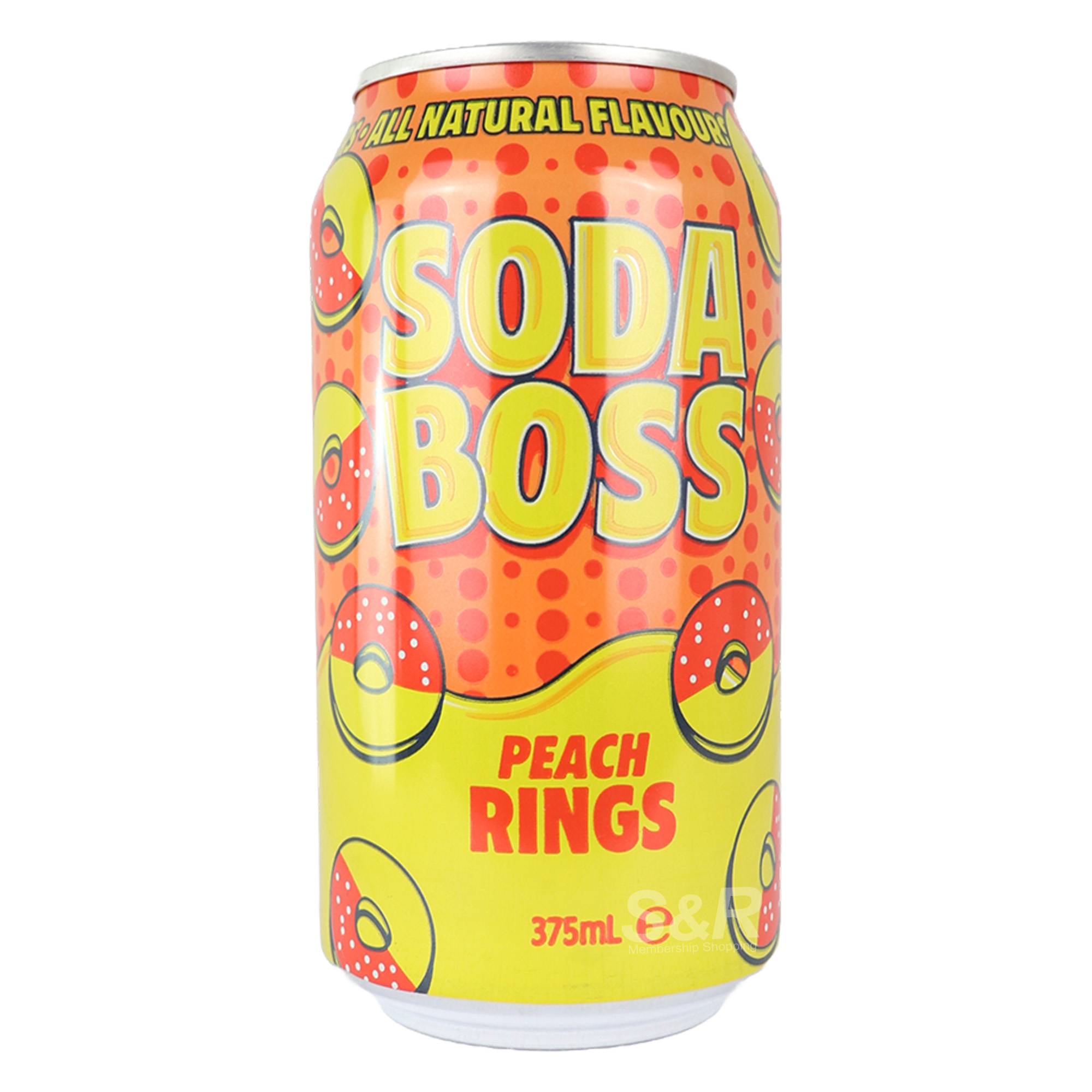 Soda Boss Peach Rings 375mL